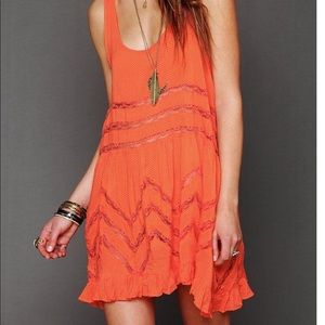 Intimately Free People | Orange Lace Tunic